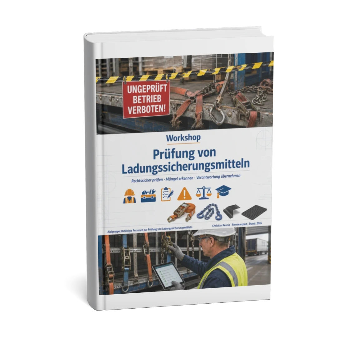 Zur Prüfung befähigte Person - Ladungssicherungsmittel